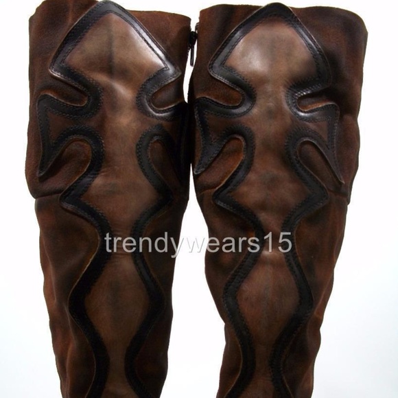 NEW FREEBIRD BY STEVEN FIRE SUEDE TALL CROSS BOOT - Picture 7 of 7